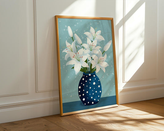 Flower Wall Decor | Lily Flower Poster