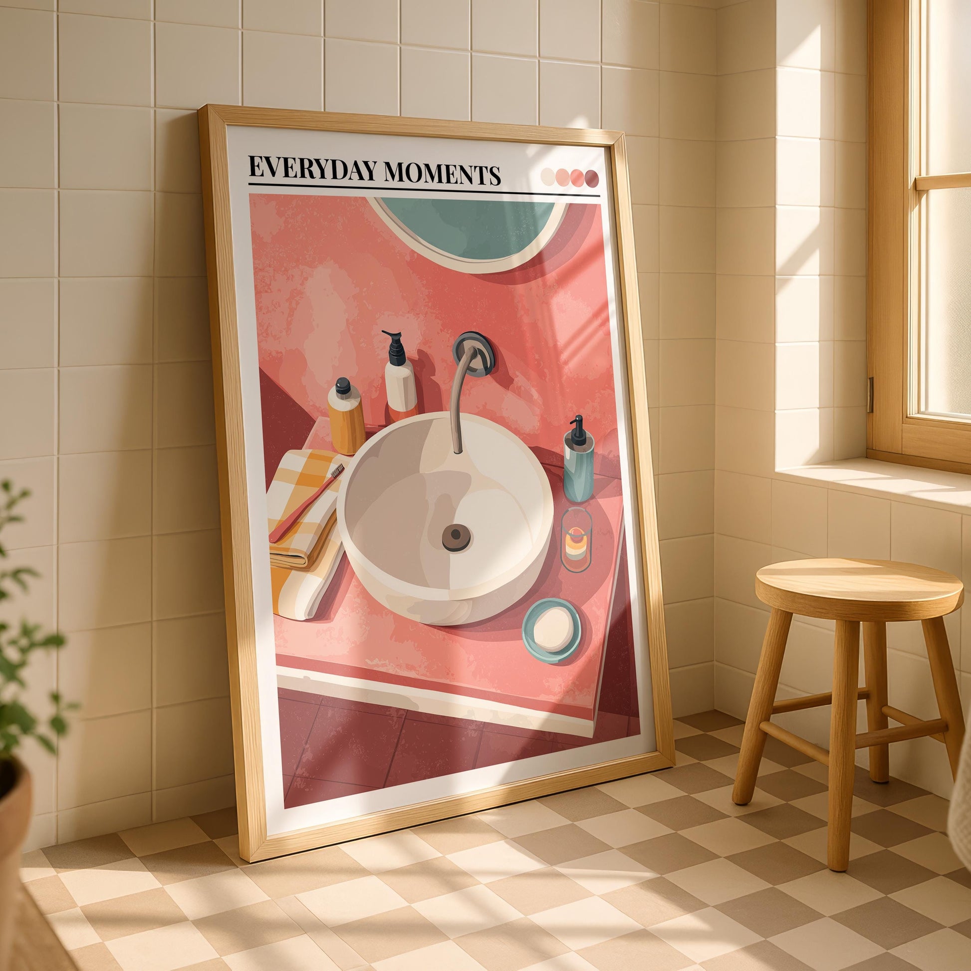 Bathroom Wall Art | Retro Bathroom Wall Art