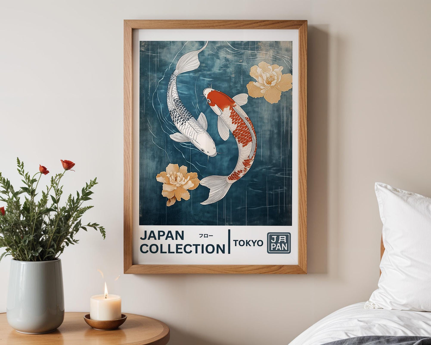 Japanese Wall Art | Japanese Koi Fish Art Print