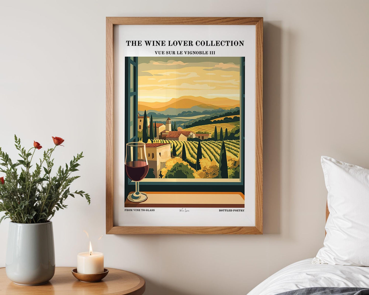 Kitchen Wall Art | Vineyard Window View