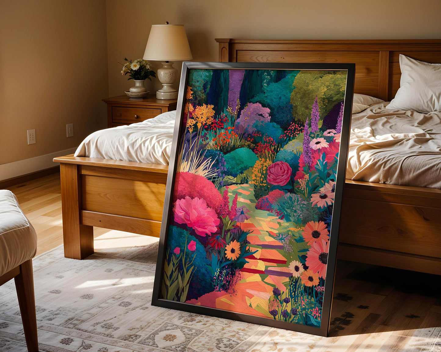 Maximalist Garden Wall Art | Retro Floral Print