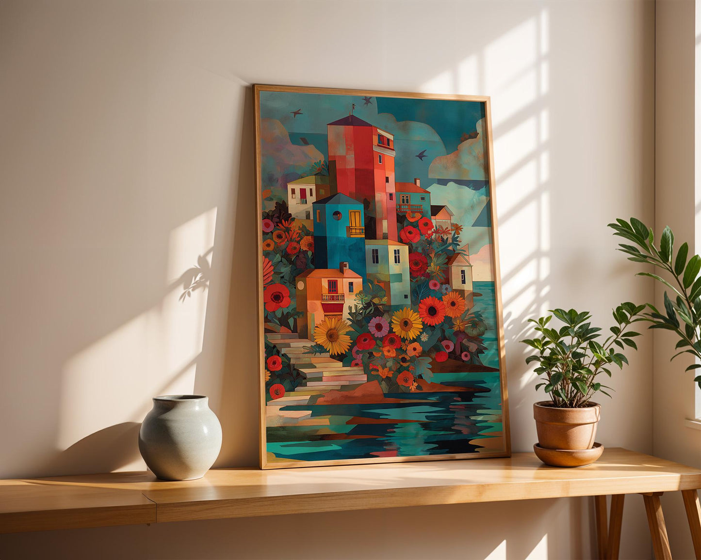 Dopamine Decor | Vibrant Abstract Floral Print