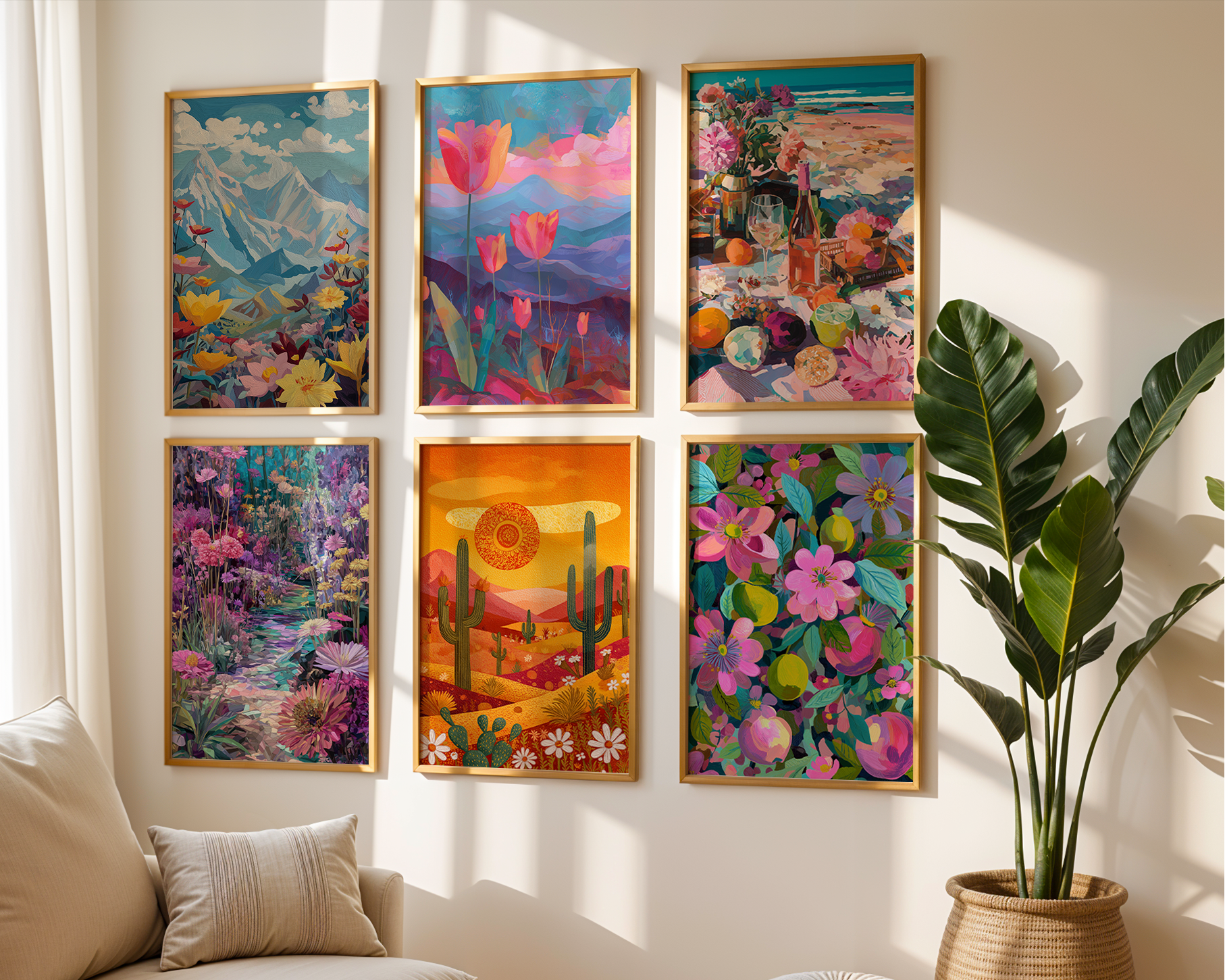 Retro Maximalist Abstract Wall Decor