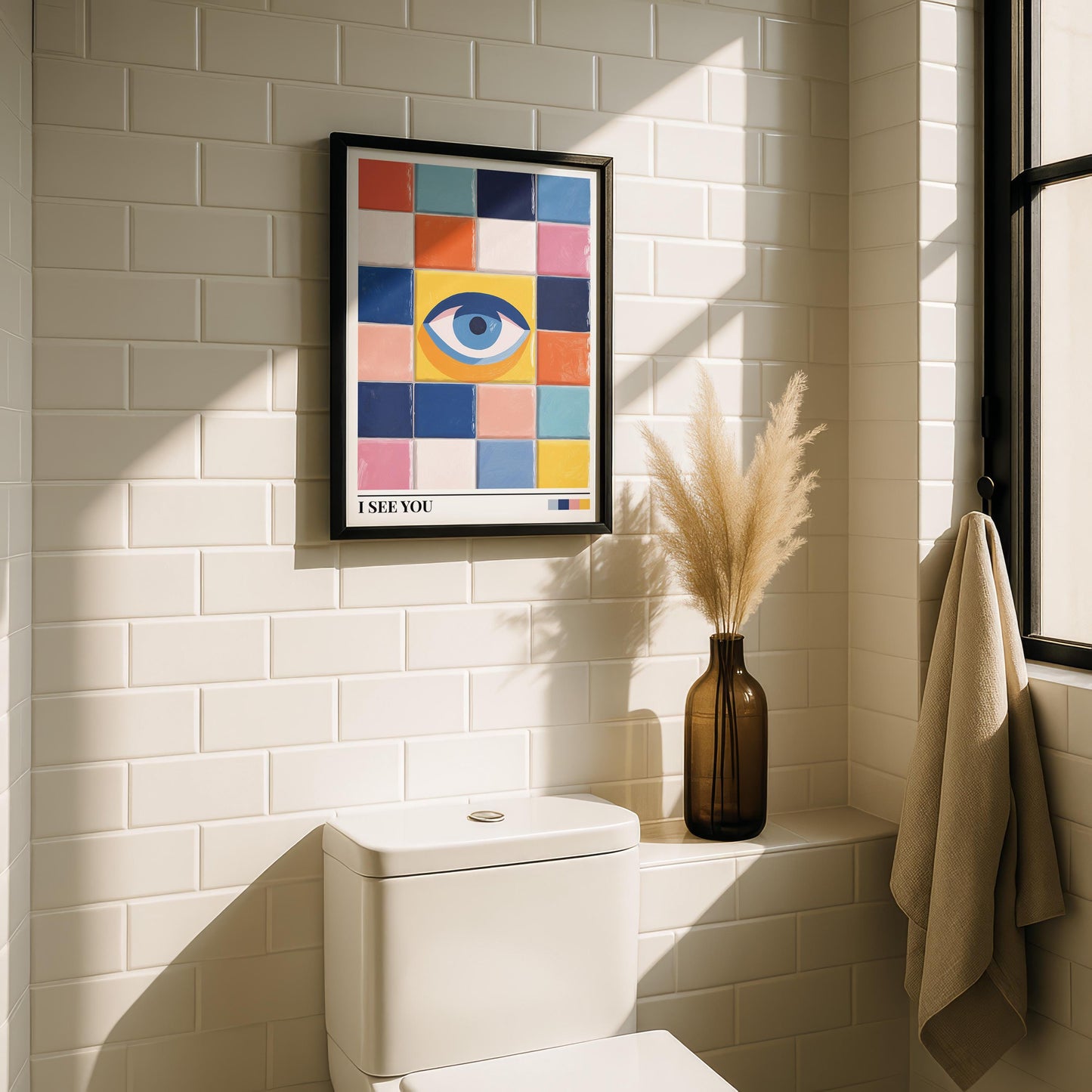 Bathroom Wall Art | Eye Bathroom Wall Art