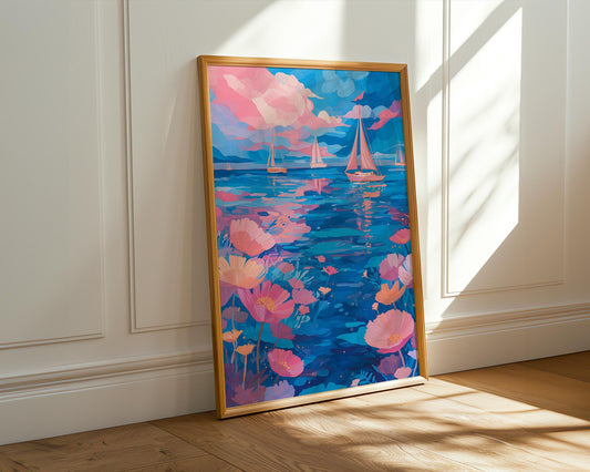 Dopamine Decor | Abstract Ocean Wall Art