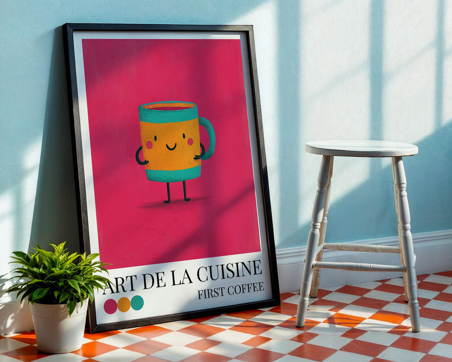 Coffee Dopamine Decor | Kitchen Wall Art | Maximalist Wall Art