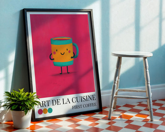 Coffee Dopamine Decor | Kitchen Wall Art | Maximalist Wall Art