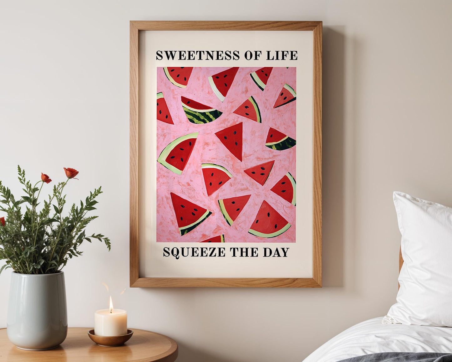 Kitchen Wall Art | Watermelon Modern Wall Art Print