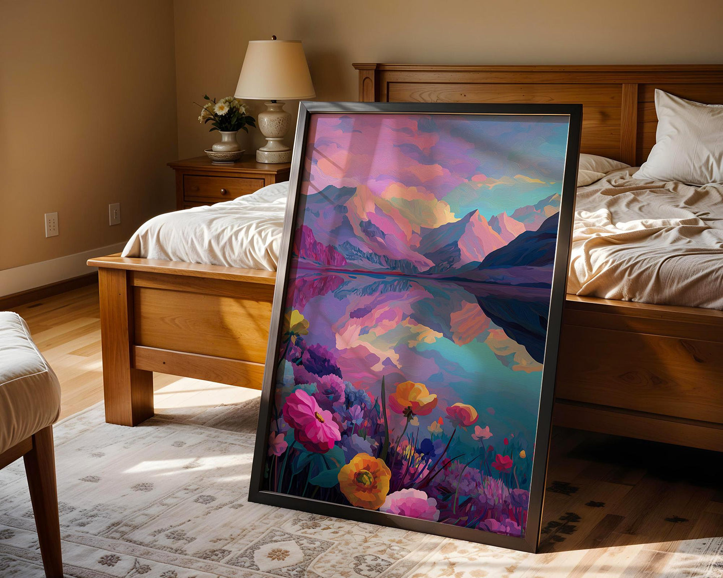 Dopamine Decor | Abstract Boho Retro Sunset Decor