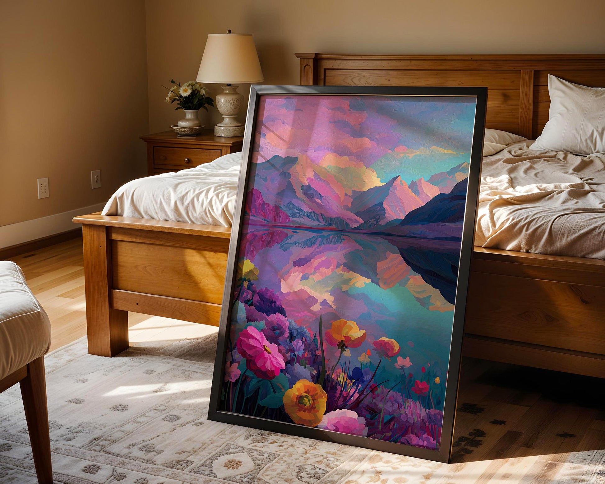 Dopamine Decor | Abstract Boho Retro Sunset Decor