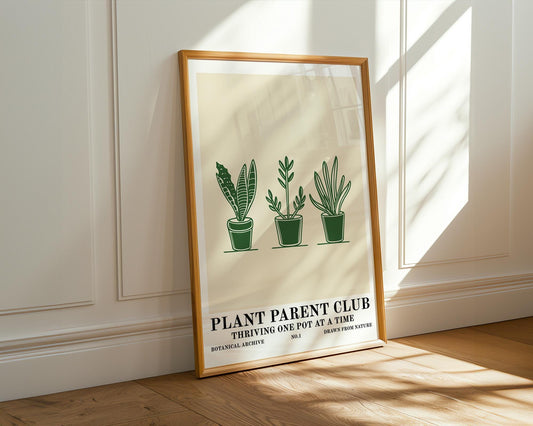 Flower Wall Decor | Decorative Boho Houseplant Wall Art Print