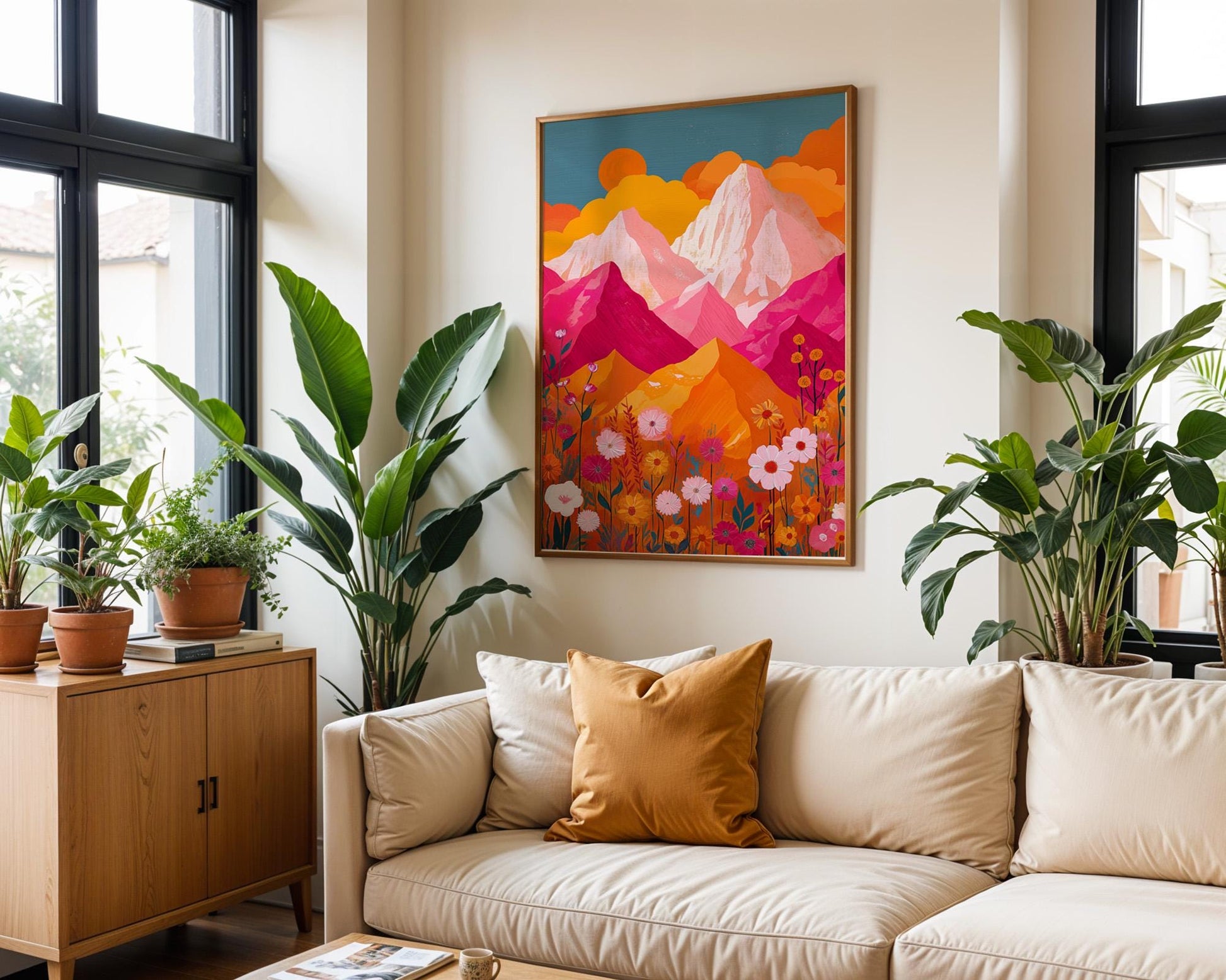 Dopamine Decor | Abstract Landscape Art Print