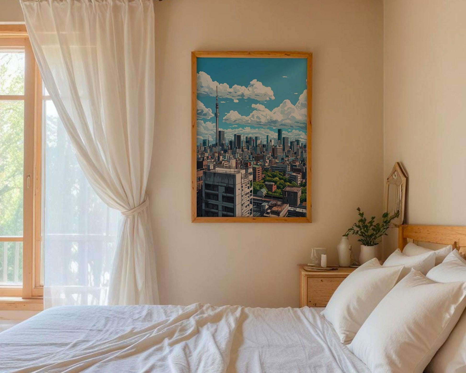 Japanese Wall Art | Anime Tokyo Skyline Poster