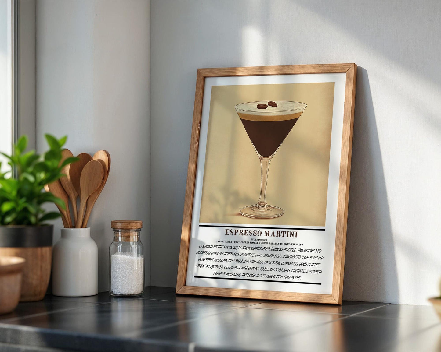 Kitchen Wall Art | Espresso Martini Art