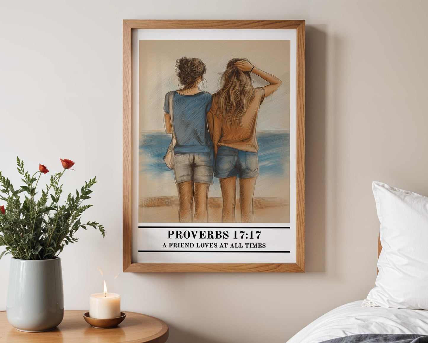 Christian Wall Art | Proverbs 17:17 Print