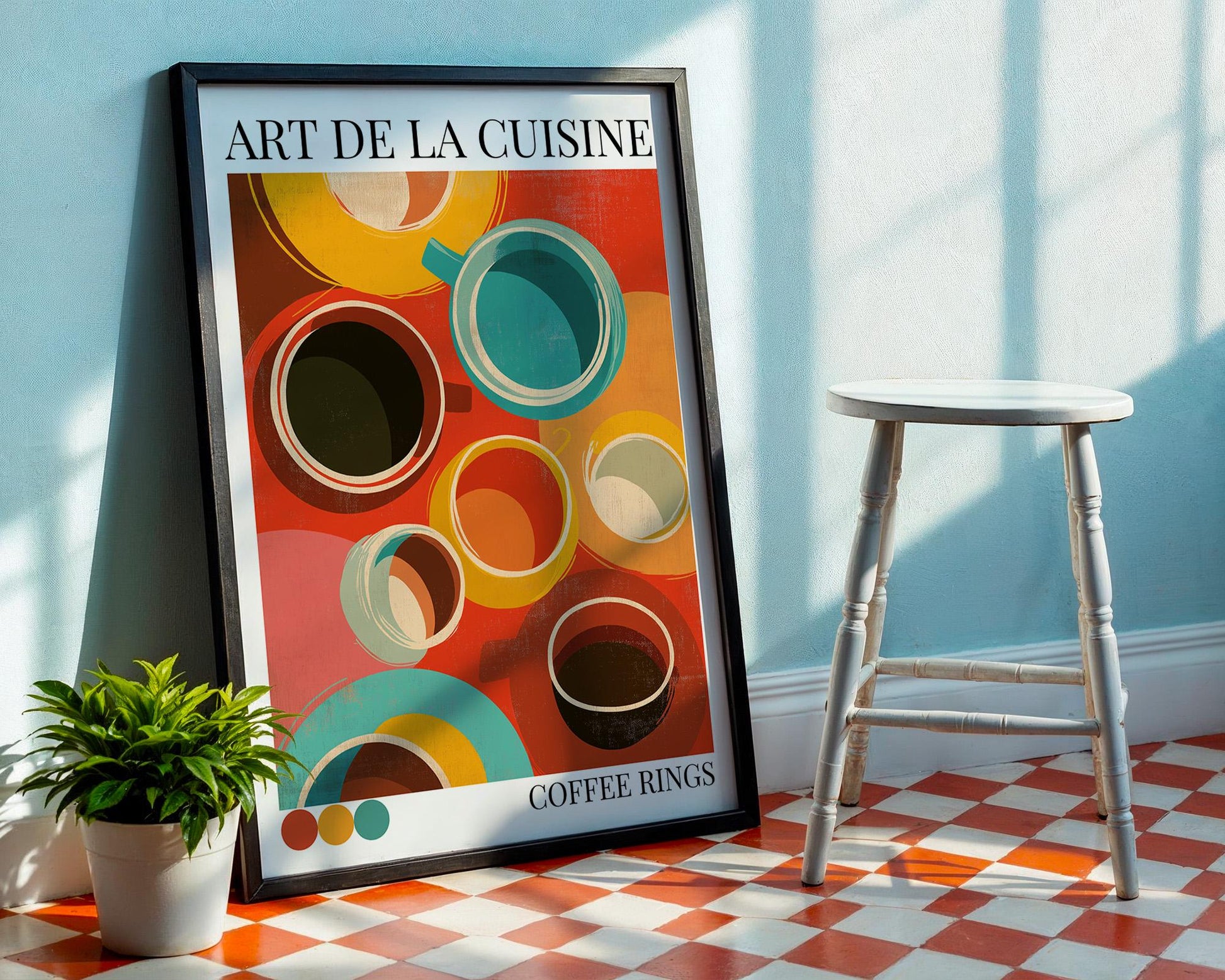 Kitchen Wall Art | Coffee Rings Wall Art