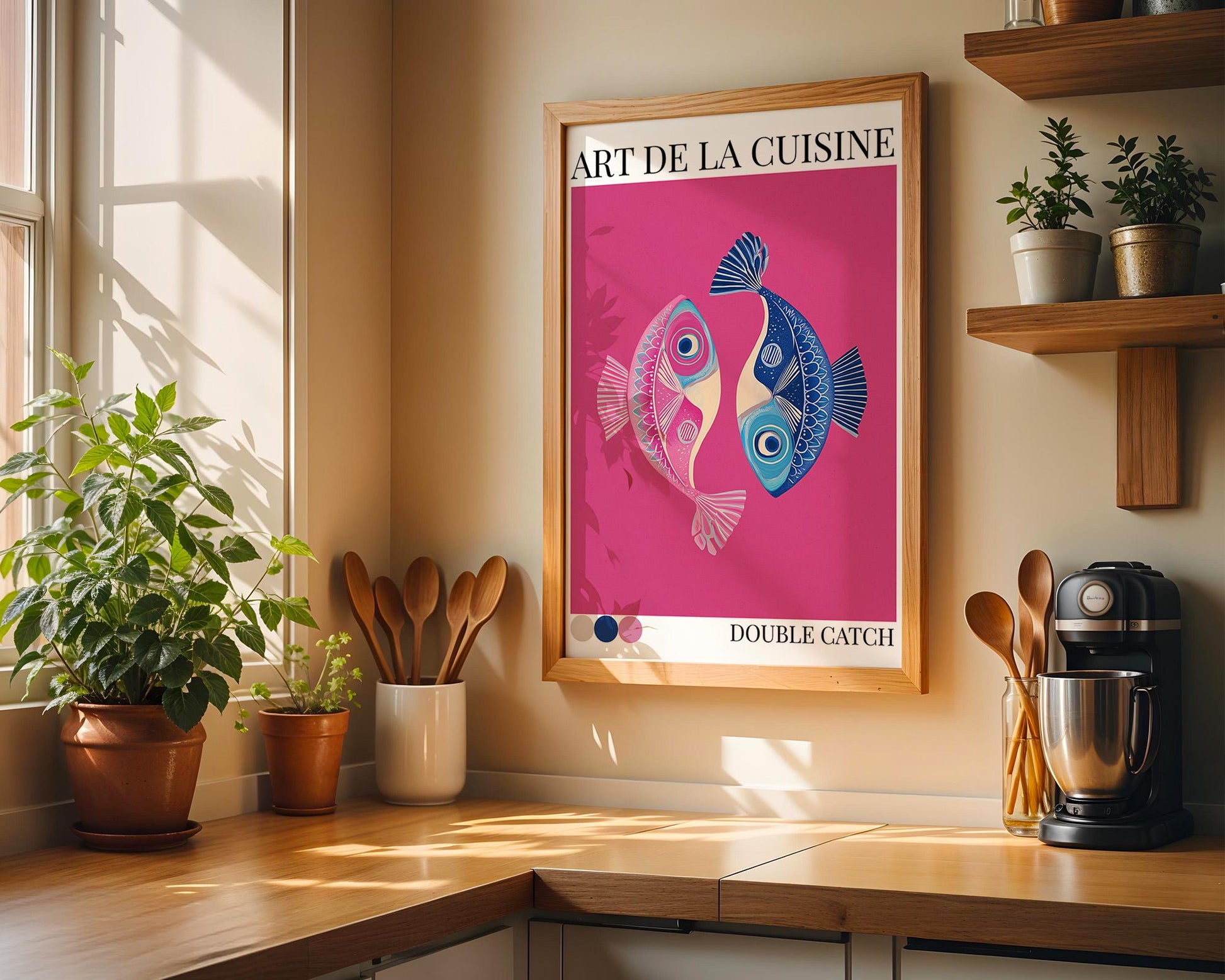 Kitchen Wall Art | Bold Fish Print Artwork