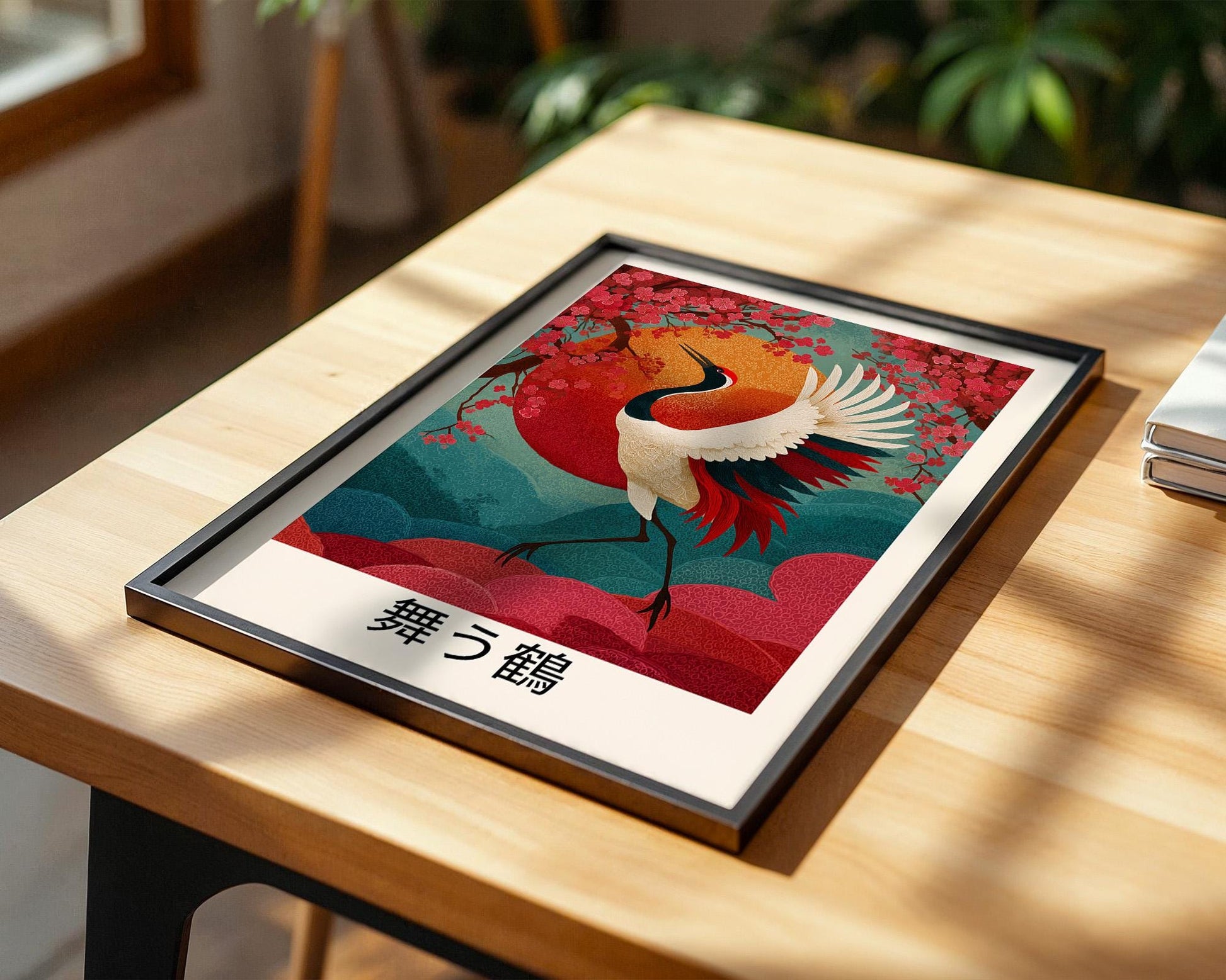 Japanese Wall Art | Japanese Crane Art Print