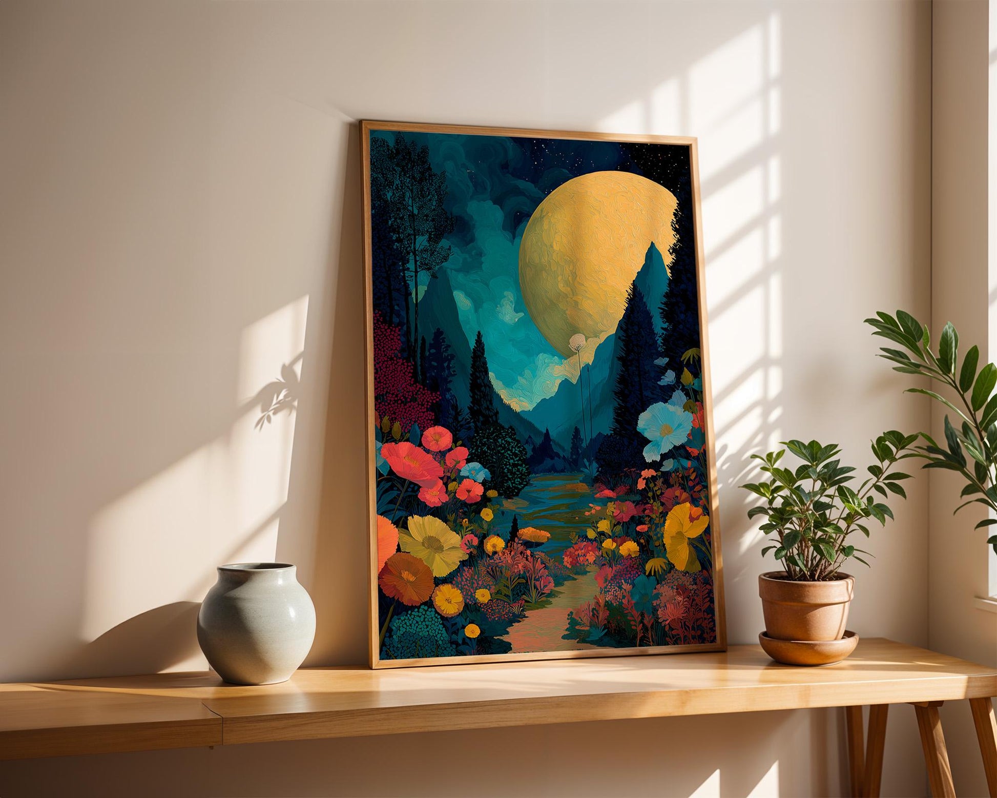 Dopamine Decor | Abstract Surreal Night Print