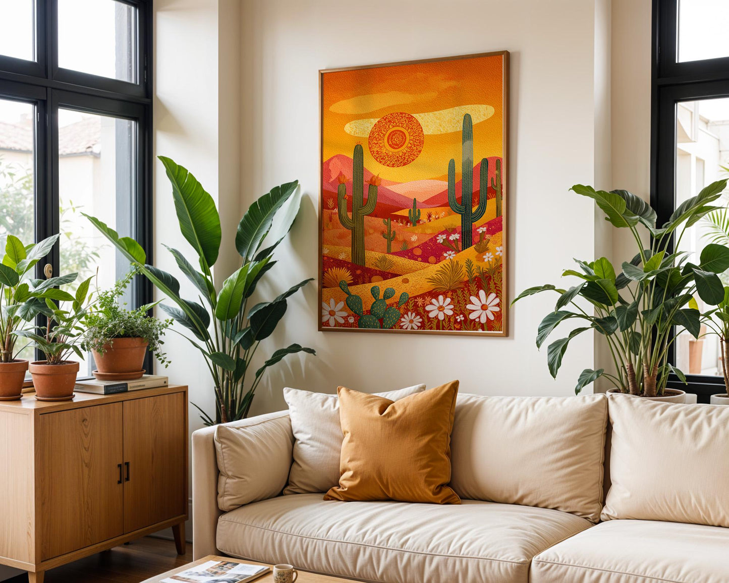 Dopamine Decor | Boho Retro Sunset Poster