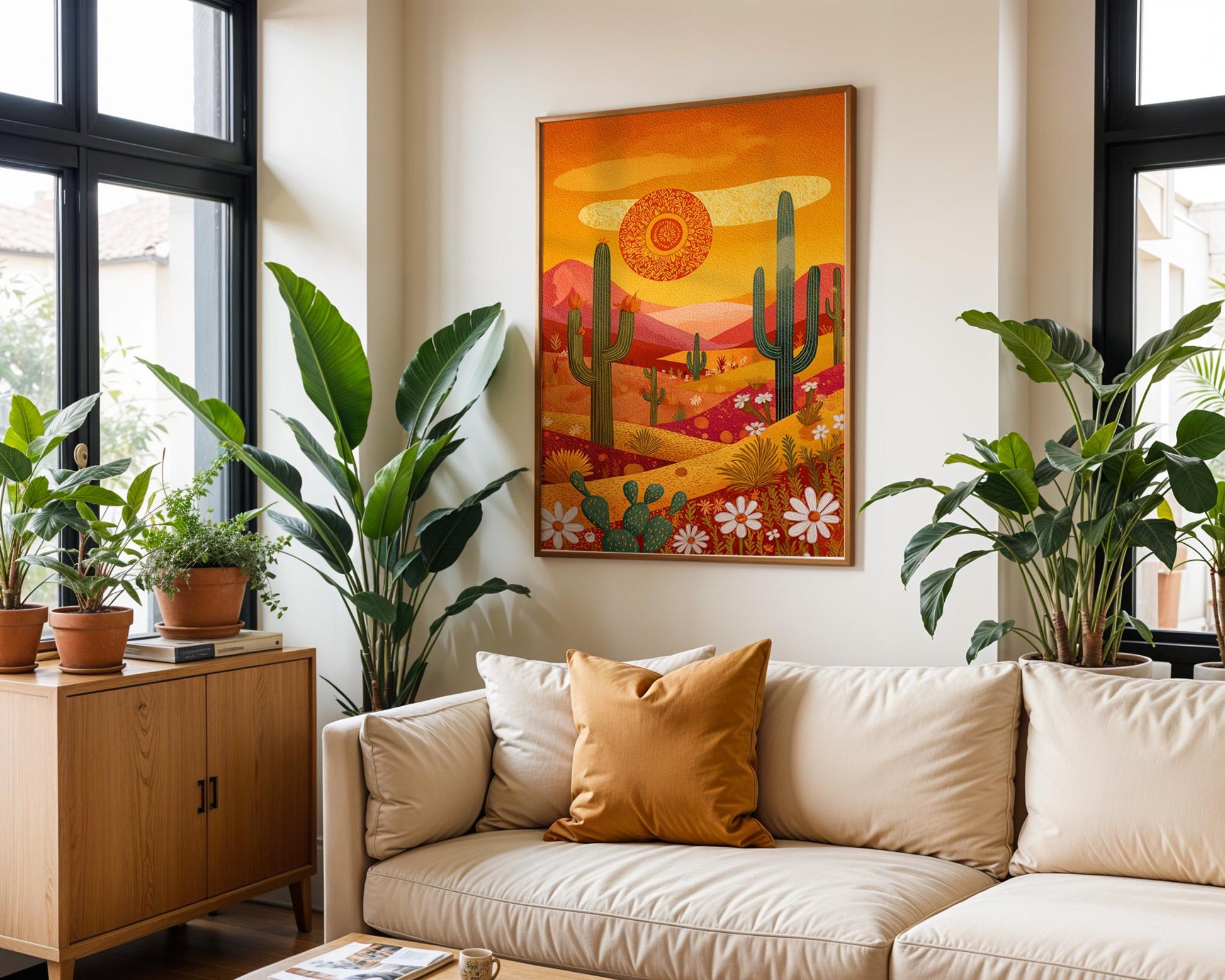 Dopamine Decor | Boho Retro Sunset Poster