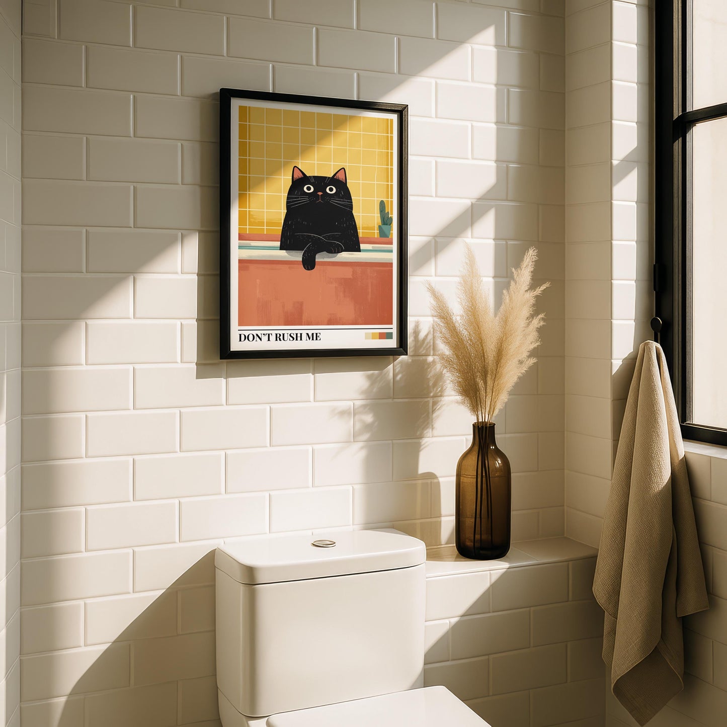 Bathroom Wall Art | Cat Bathroom Wall Art