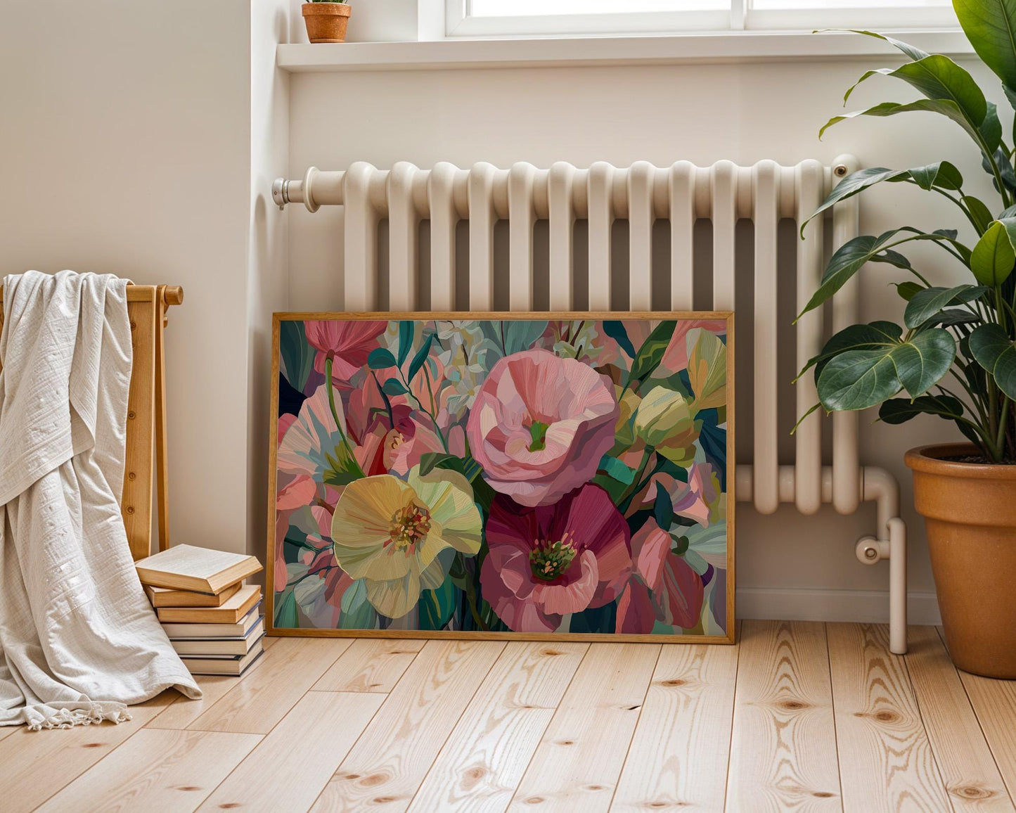 Maximalist Rose Wall Art | Bold Floral Print