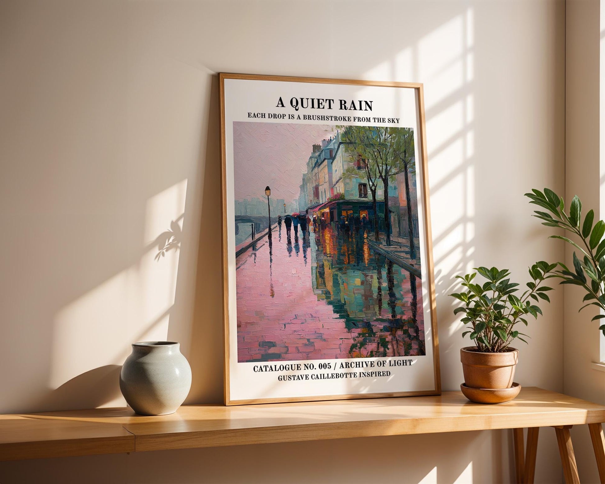 Gallery Wall Art | Vintage Paris Rain Poster