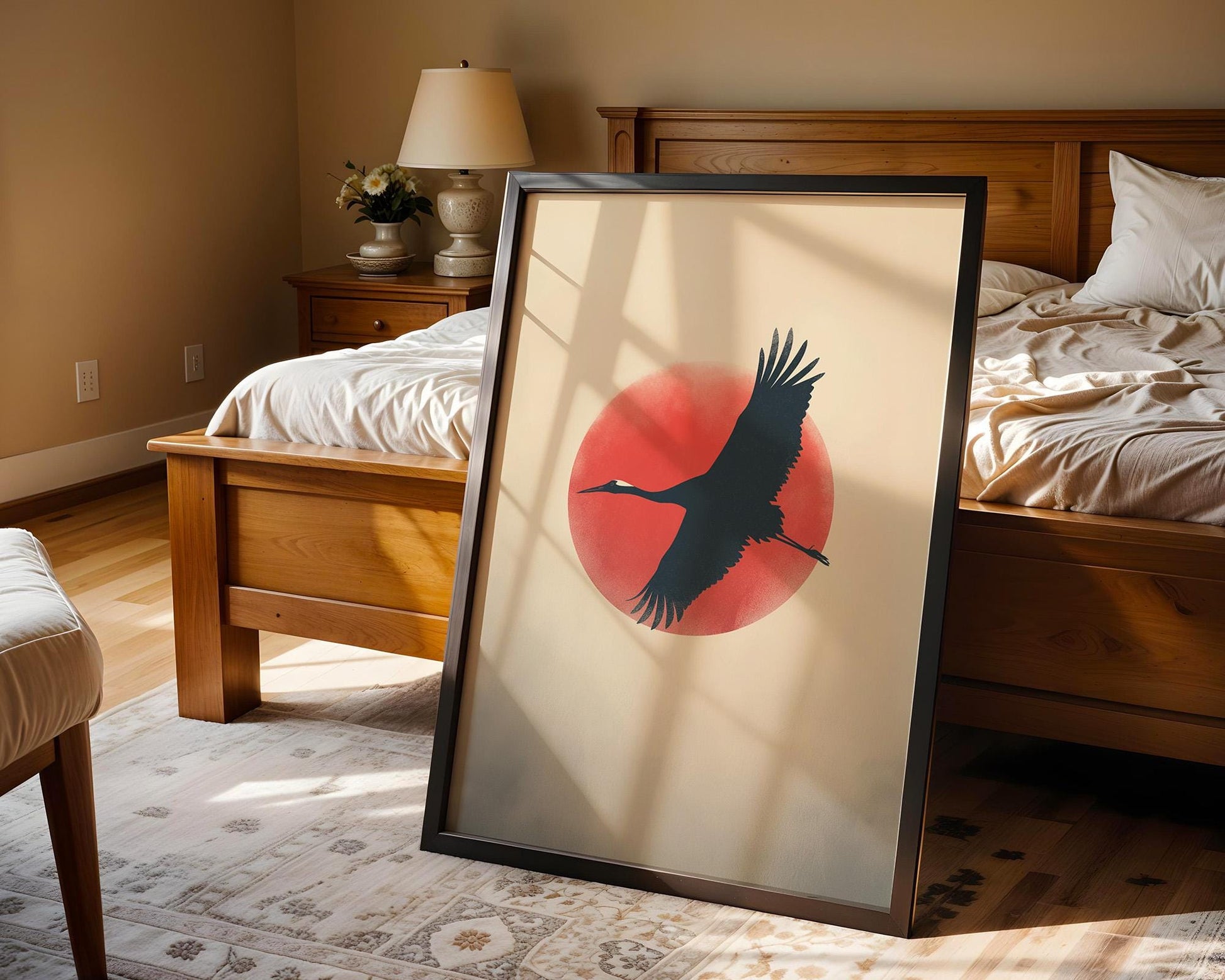 Japanese Wall Art | Minimalist Zen Yoga Decor