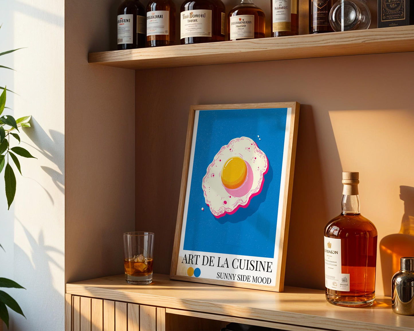 Kitchen Wall Art | Vibrant Fried Egg Print