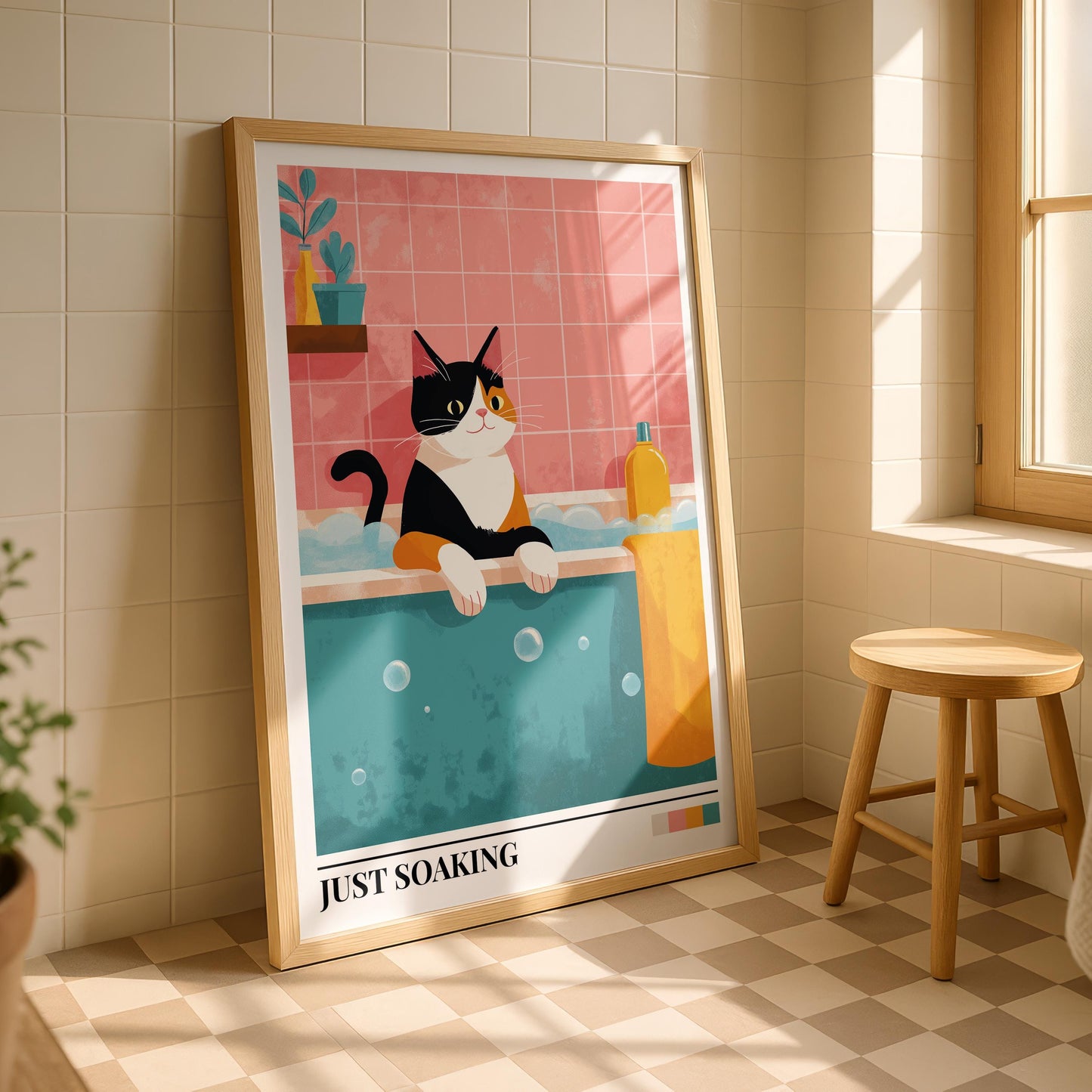Bathroom Wall Art | Cat Bathroom Wall Art