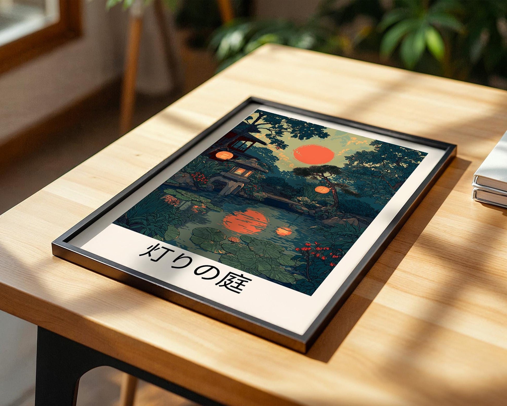 Japanese Wall Art | Lantern Dusk Garden Decor