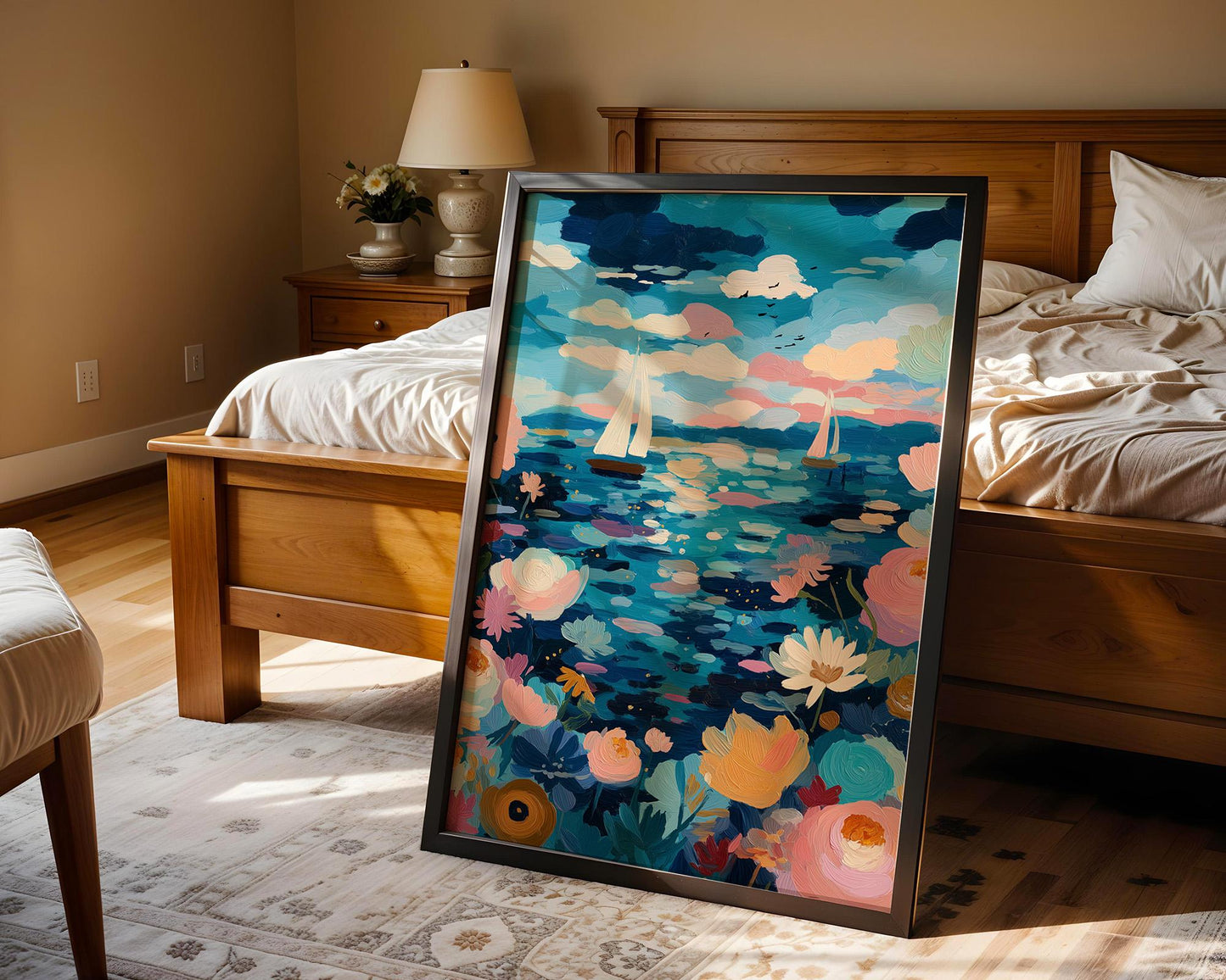 Dopamine Decor | Retro Abstract Ocean Art