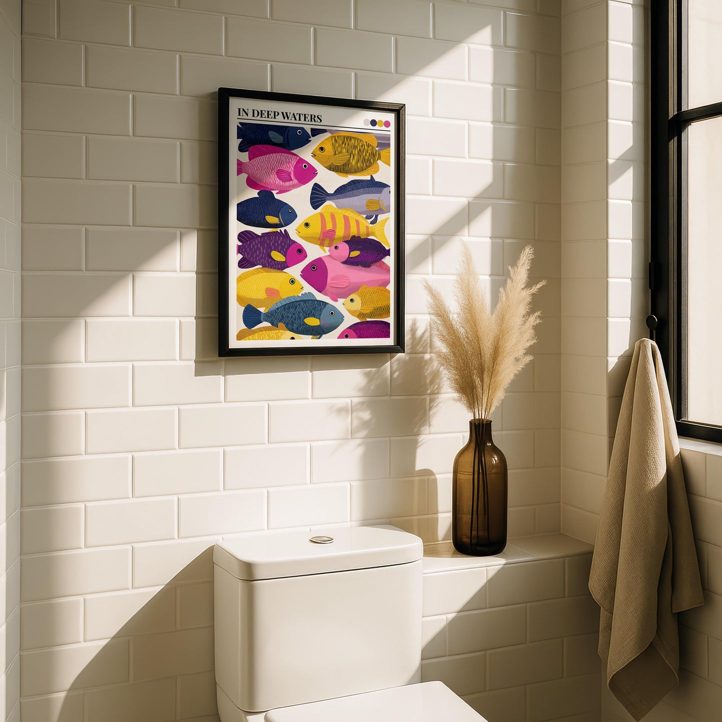 Bathroom Wall Art | Fish Bathroom Wall Art