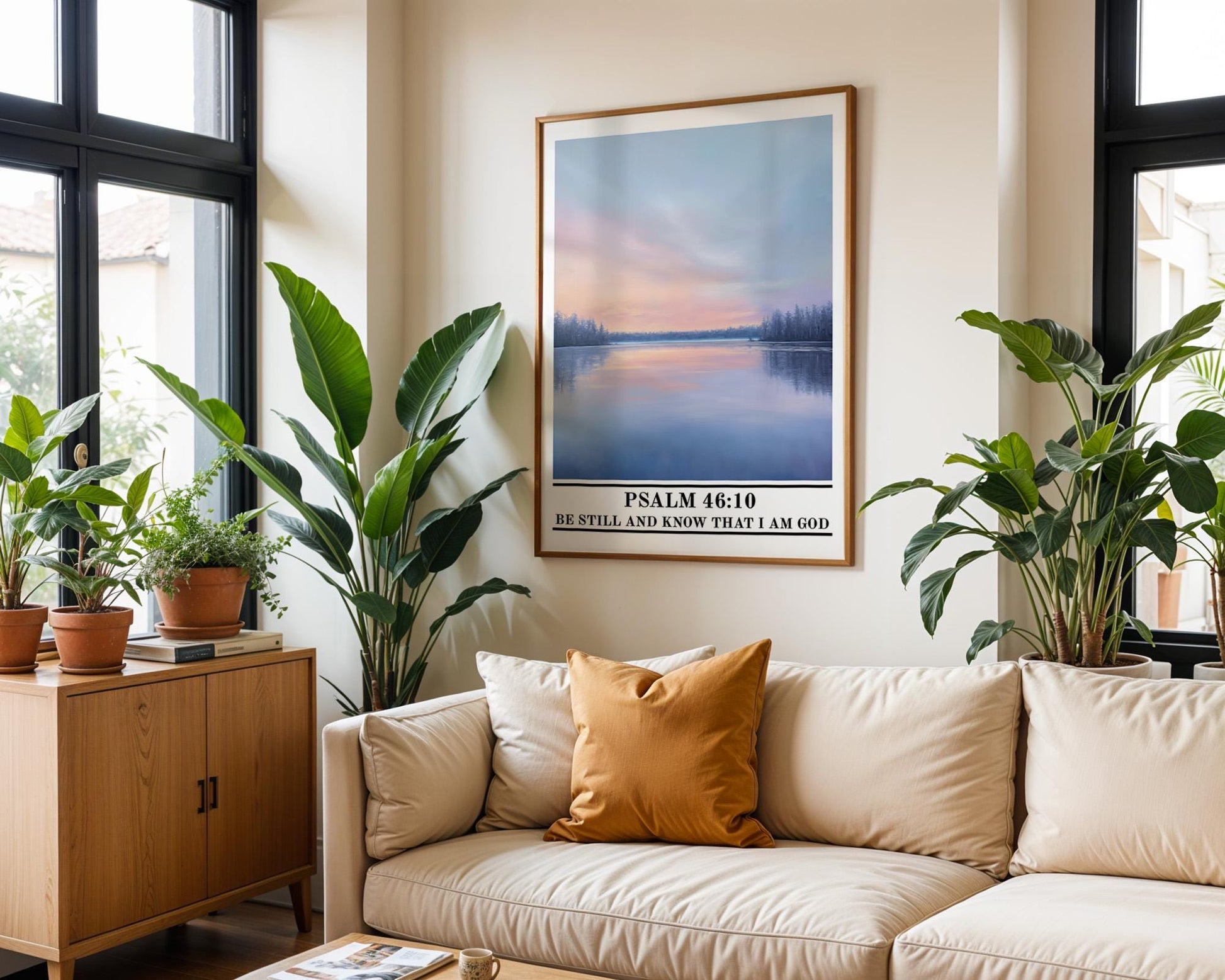 Christian Wall Art | Christian Scripture Psalm 46:10 Poster
