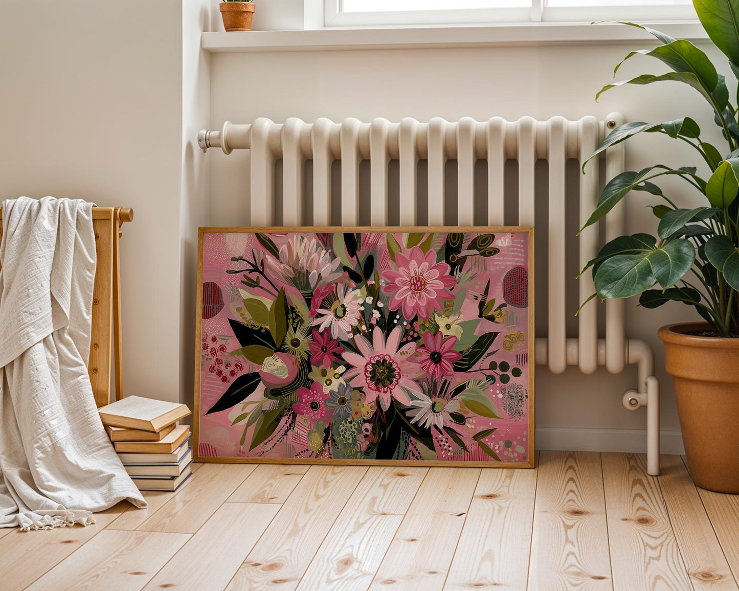 Kitchen Wall Art | Bold Maximalist Flower Print