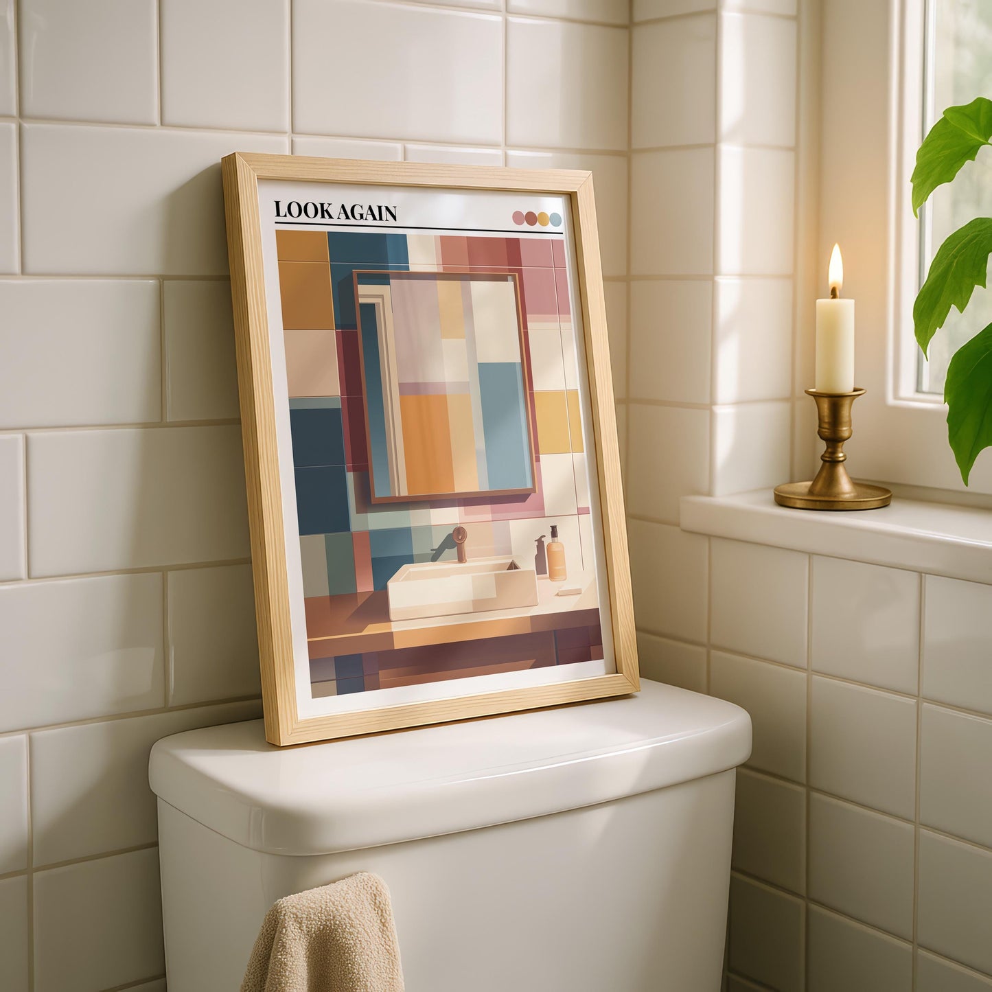 Bathroom Wall Art | Retro Bathroom Wall Art