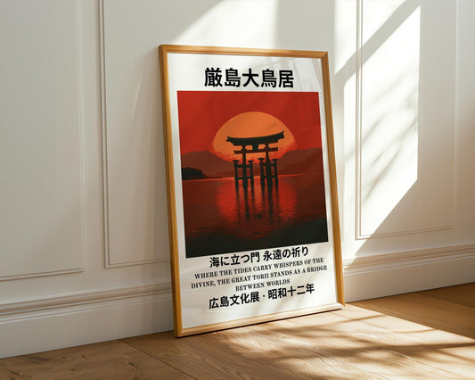 Japanese Wall Art Print | Shinto Shrine Artwork