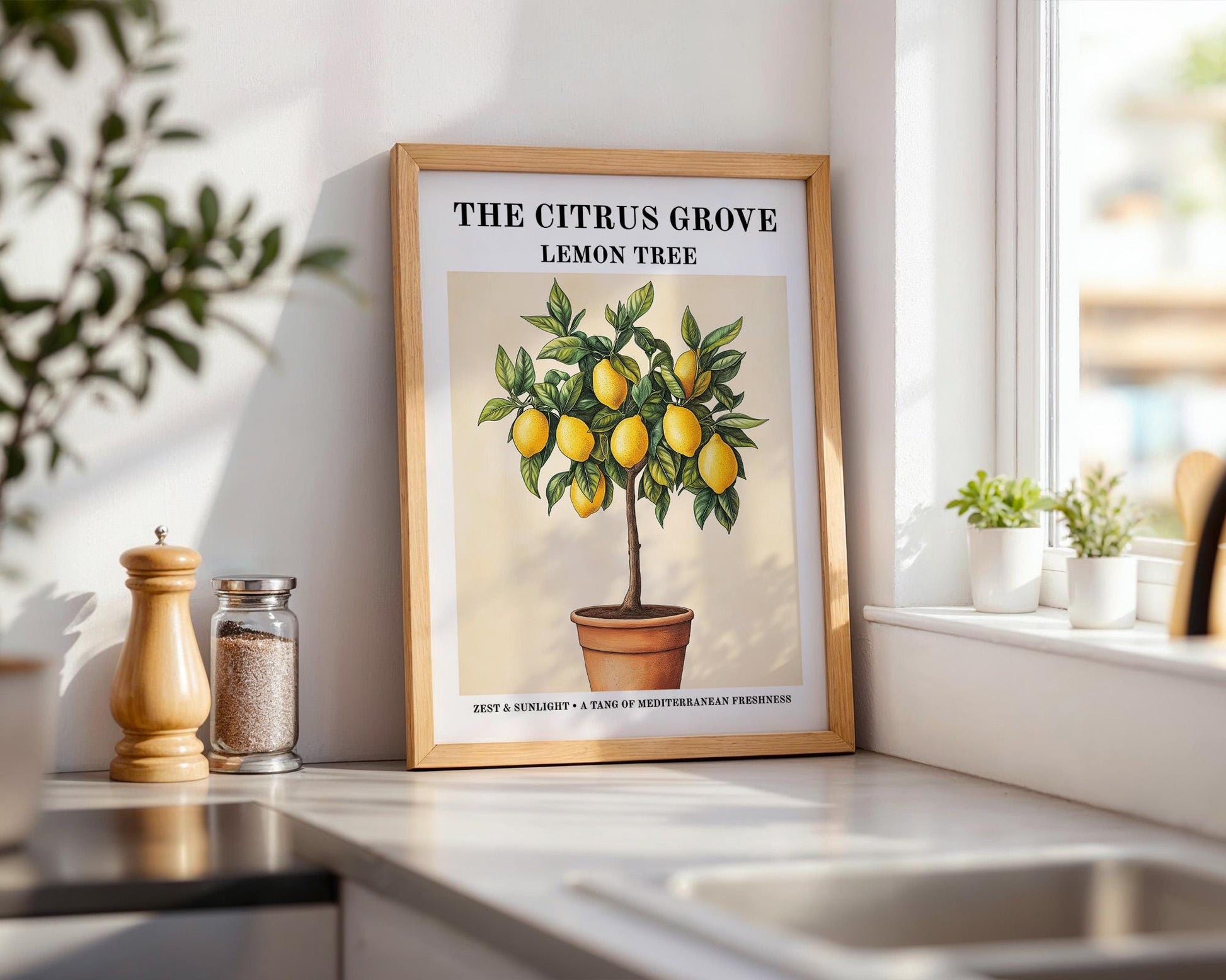 Kitchen Wall Art | Lemon Tree Mediterranean Wall Art