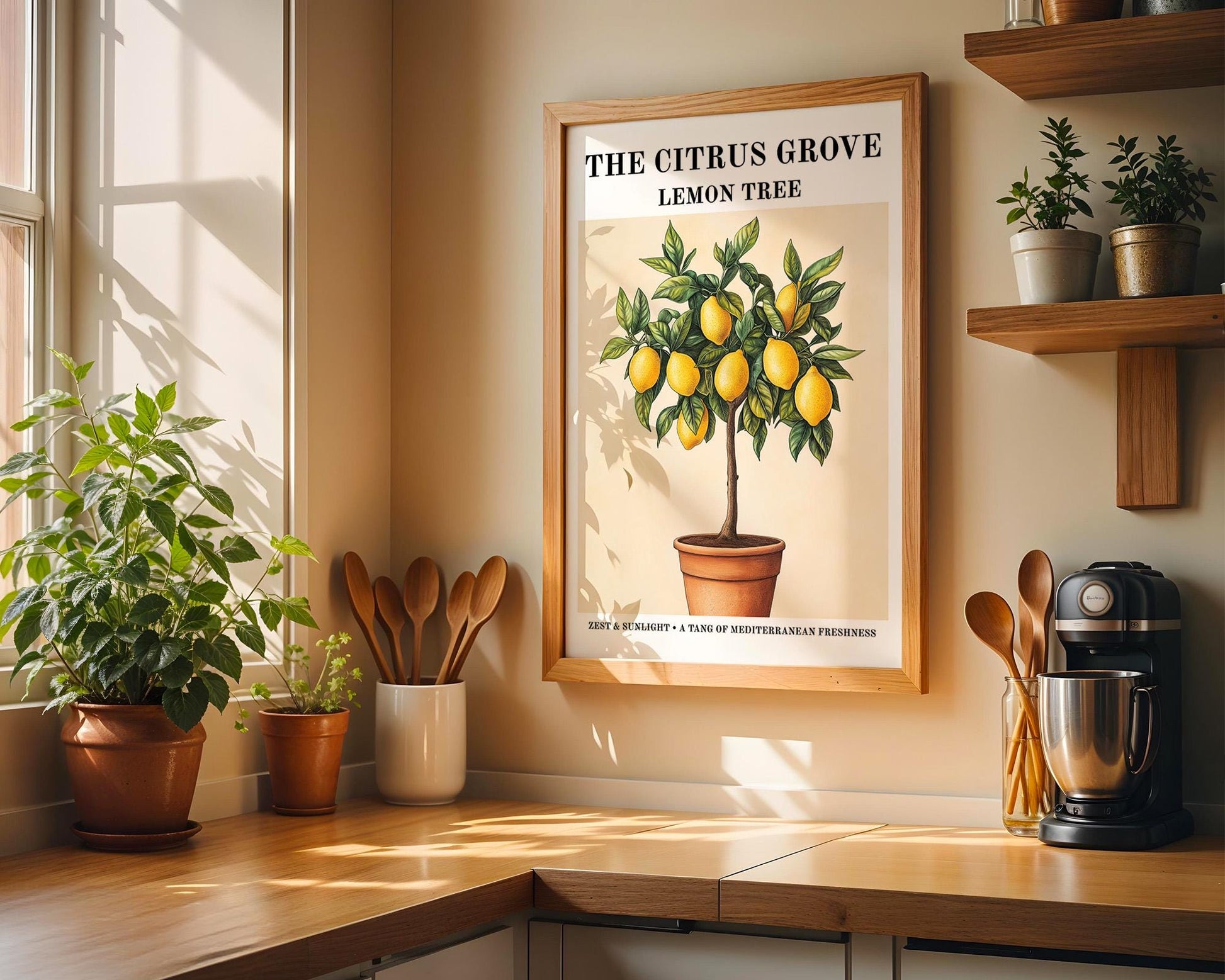 Kitchen Wall Art | Lemon Tree Mediterranean Wall Art