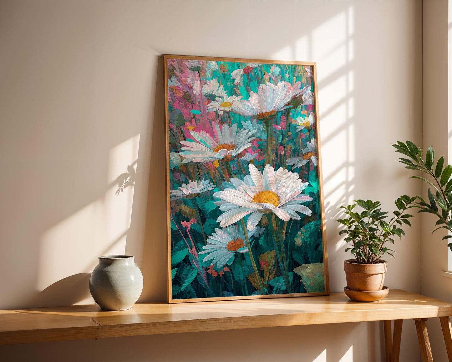 Dopamine Decor | Retro Floral Daisy Field Print