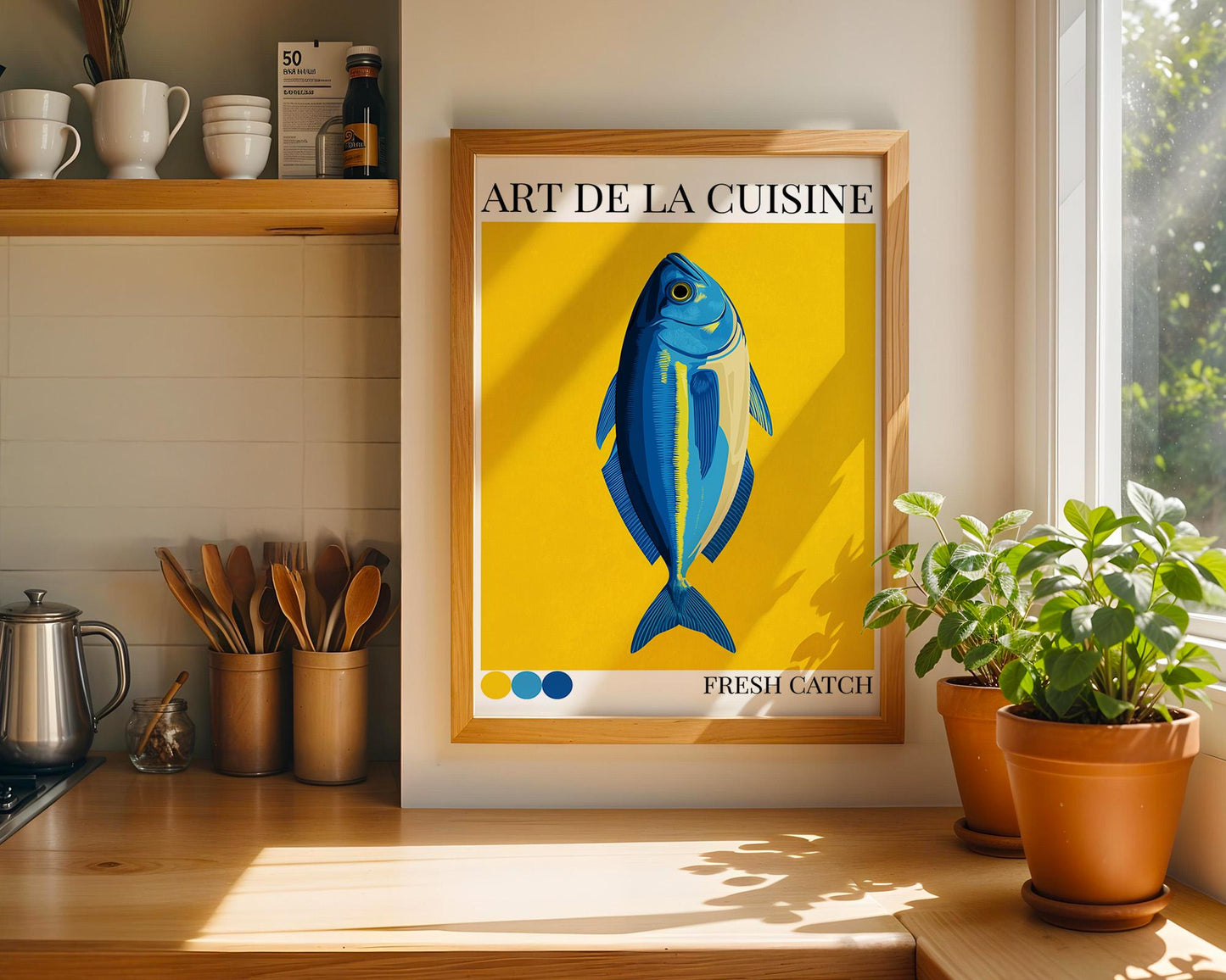 Kitchen Wall Art | Colourful Fish Print