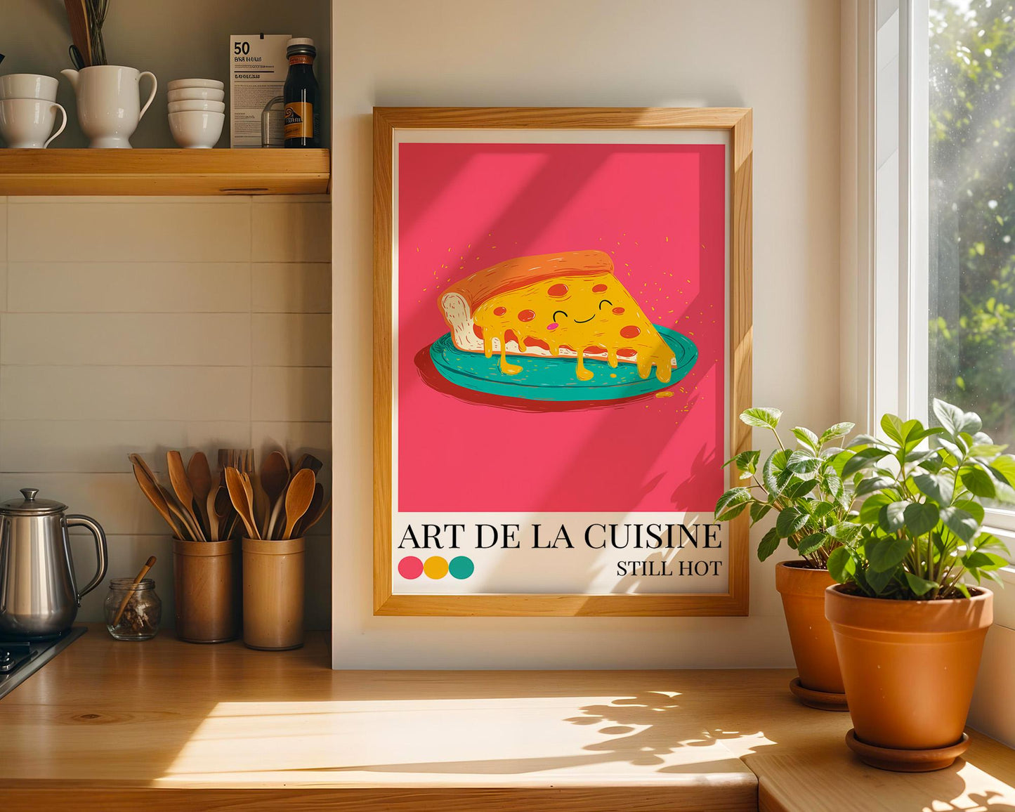 Kitchen Wall Art | Colorful Pizza Wall Art