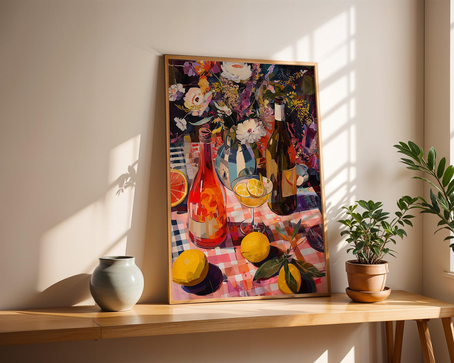 Dopamine Decor | Retro Abstract Floral Vibrant Print