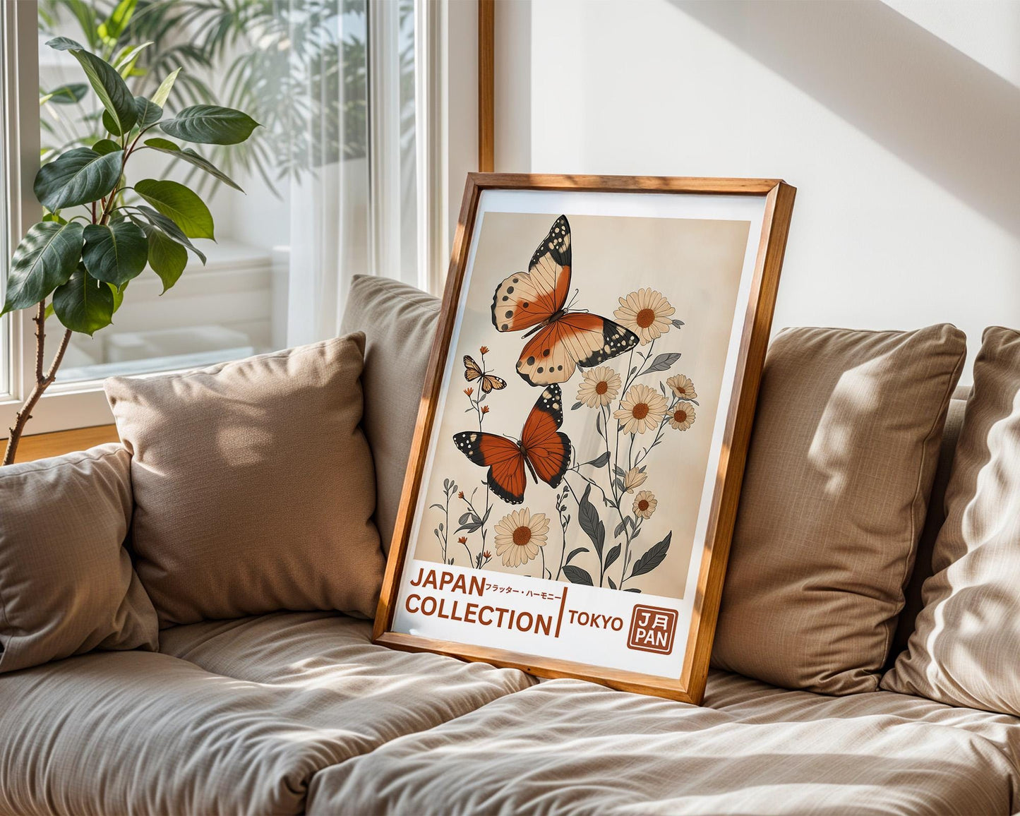 Japanese Wall Art | Japanese Butterfly Wall Art