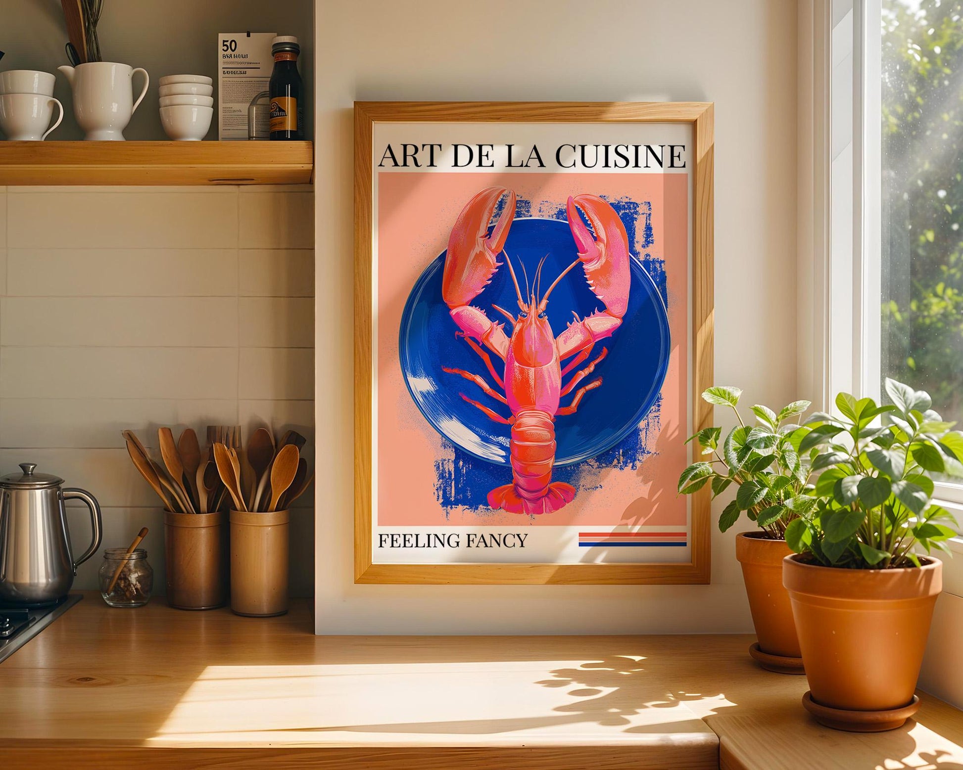 Kitchen Wall Art | Lobster Art Print