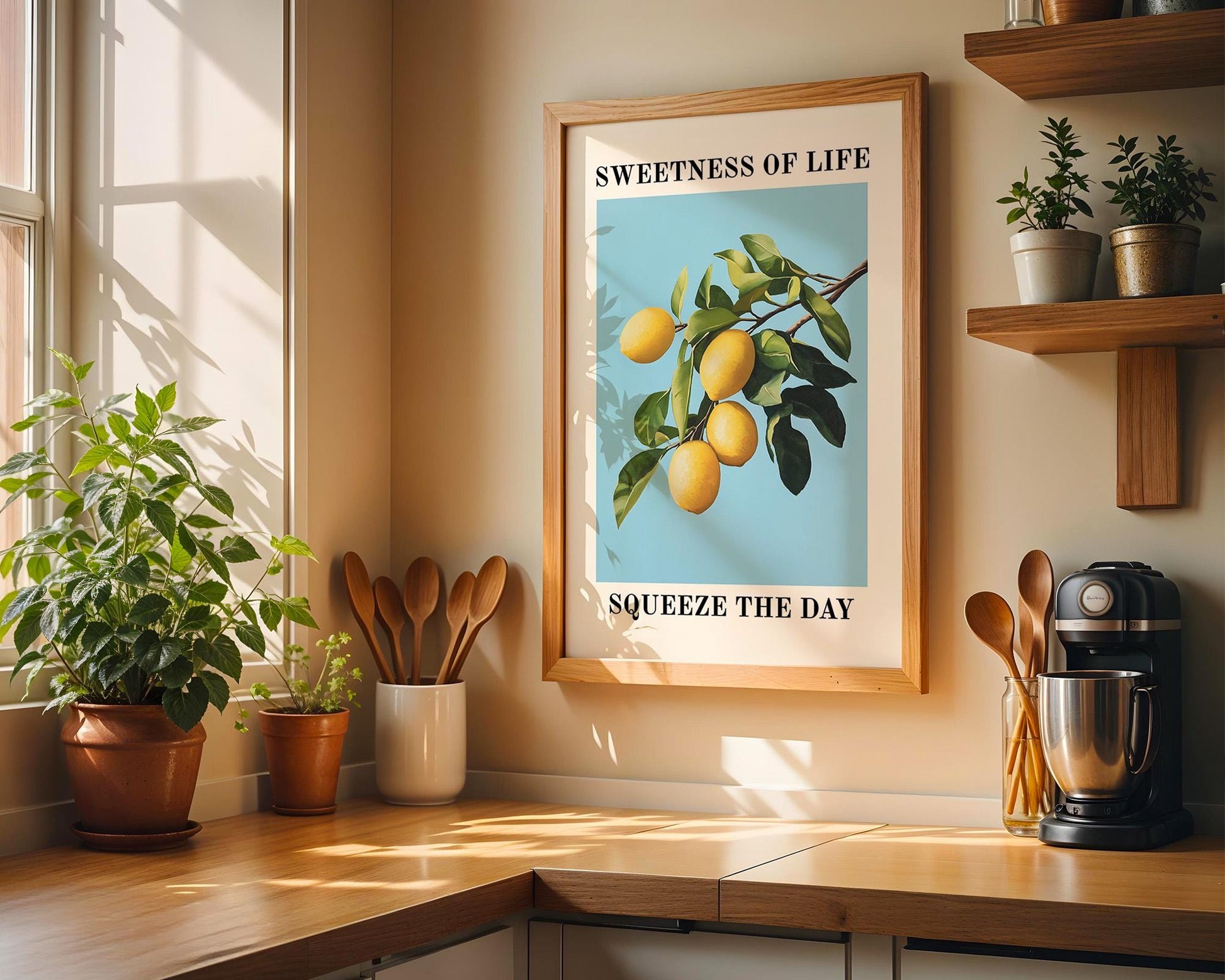 Kitchen Wall Art | Lemon Tree Print