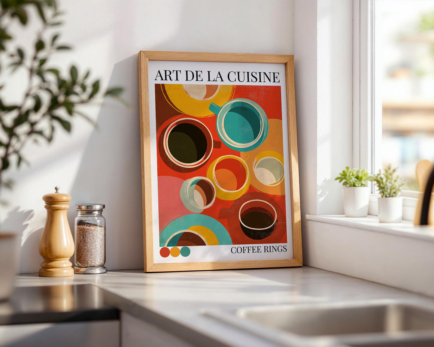 Kitchen Wall Art | Coffee Rings Wall Art