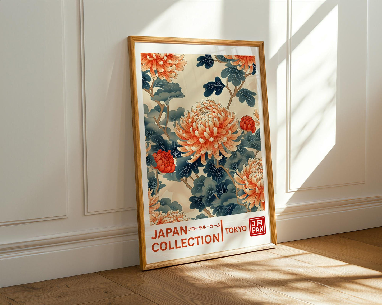 Japanese Wall Art | Japanese Chrysanthemum Print