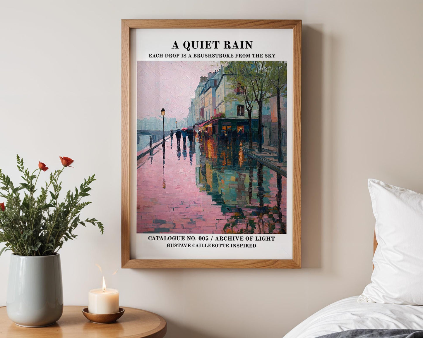 Gallery Wall Art | Vintage Paris Rain Poster